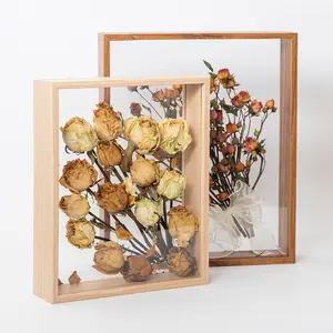 Photo Frames Prices Multi-size Dried Flower Photo Frame Hollow Picture Frame Wall Hanging DIY Frame