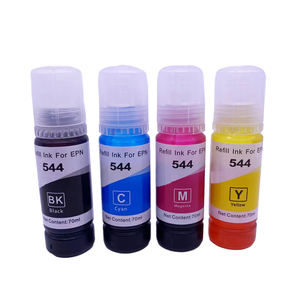 Bouteille de 70ml 544 Recharge d'encre à base de colorant Compatible pour <span class=keywords><strong>Epson</strong></span> L3210 L3110 L3150 <span class=keywords><strong>L3250</strong></span> L4150 L4160 L6161 L6171 L6191 <span class=keywords><strong>Imprimante</strong></span> 544 Encre - Product Image 2
