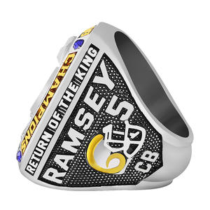 2021 Los Angeles Rams Bague de champion personnalisée de haute qualité Nouveau pour les bijoux en pierres précieuses <span class=keywords><strong>NBA</strong></span> pour les cadeaux commémoratifs en alliage - Product Image 2