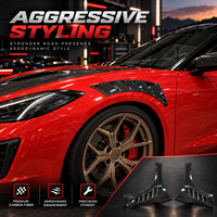 Aile avant en fibre de carbone pour Corvette C8 – Kit de remplacement d'ailes, garniture latérale, pièces de carrosserie automobile, accessoires de mise à niveau
