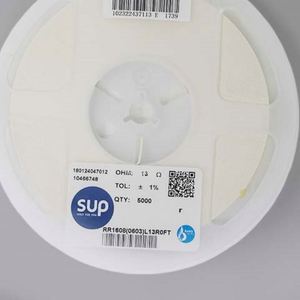 Whole -Sale RR1608 0603L13R0FT 0603 1608 Resistors Chip Resistors SMD Resistors 13ohm 1% 1/10W Thick Film Resistor - Product Image 1