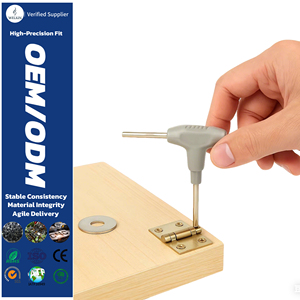 T-handle Screwdriver Multi <b>Bit</b> High Torque Furniture Assembly Cabinet Hinge Repair Tool Phillips Slotted Manual Driver - Product Image 1