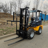 Euro V EPA 1000kg 1500kg Imkerei-Gabelstapler mit Kubota-Motor, Bienenstock-Transport-Gabelstapler und 4x4 Imkerei-Gabelstapler
