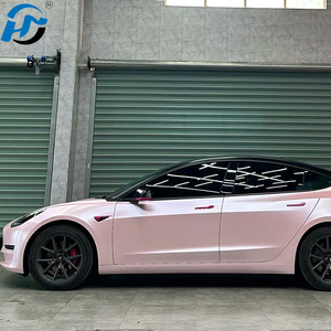 PET TPU Cast, perbaikan diri penyembuhan merah muda 1,52X1 8M/5x60 kaki bungkus mobil vinil mutiara logam Satin Matte metalik stiker mobil - Product Image 4