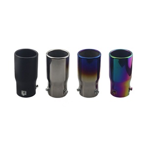 Universal <strong>Car</strong> Exhaust Tip Stainless Steel Tail Pipe Cover Exhaust <strong>Silencer</strong> 63mm Mirror Polished Finish 1.2mm Thick - Product Image 2