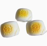 Jouets anti-stress Squishy en PU, forme de pain à la crème bicolore, à remontée lente, réalistes, doux et tendance pour enfants