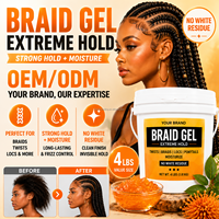 Gel Coiffant Tresses Locs et Twists 64 oz – Fixation Forte, Brillance et Soin Capillaire Herbal Sans Alcool pour Salons et Tous Types de Cheveux
