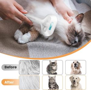 Cepillo de Vapor para Gatos 3 en 1, Peine para Eliminar el Pelo de Mascotas con Vapor, Autolimpiante, Antiestático, Eliminación Efectiva del Pelo, Cepillo para el Cuidado de Gatos - Product Image 2