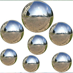 Sfera Lucida a Specchio 16-100MM, Artigianato in Metallo Art Déco, Sfere Decorative in Acciaio Inox per Vetrine, Sfera Ornamentale - Product Image 2