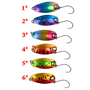 XY-543 Spinner Lure 2.5g Colored <b>Copper</b> Single Hook Bass <b>Fishing</b> Lure For Sea And Freshwater Outdoors - Product Image 1