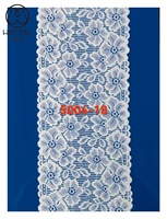 Tissu en dentelle florale blanche, doux, respirant, écologique, de luxe, OEM ODM, pour soutien-gorge, robe, lingerie, sous-vêtements, sexy, mignon