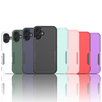 Étui multiple pour iPhones 2in1 étui TPU + PC housse de téléphone pour iPhone 16 Plus coque arrière