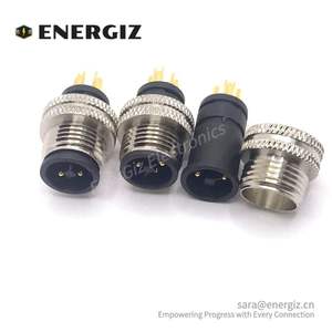 Werkseitige Lieferung IP67 Wasserdichter <span class=keywords><strong>3</strong></span> PE 4-poliger M12-T-Code-Stecker für Form kabel - Product Image 3