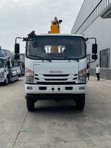 Camion grue Isuzu à transmission intégrale 3 tonnes 4 tonnes 5 tonnes, grue mobile, grue à flèche télescopique avec échelle télescopique hydraulique - Product Image 3