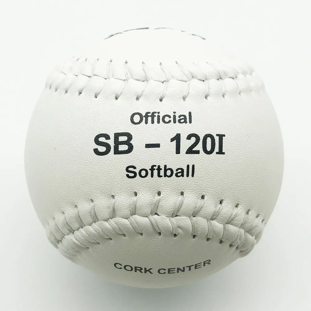 12" good quality white pvc leather Tamanaco SB-120I softball ball