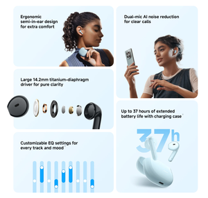 Audífonos REDMI Buds 8 Active originales con diseño semi-in-ear, más de 20 horas de reproducción, llamadas nítidas con micrófonos duales. - Product Image 4