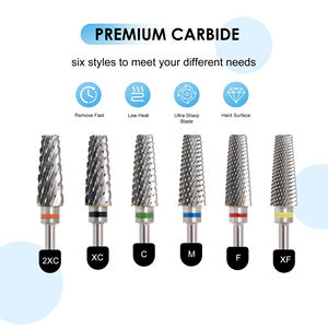 Neuheit: 5-in-1 Sicherheits-Nagelfräser-Bit für Links- und Rechtshänder zum schnellen Entfernen von Acryl- und Hartgel, Hartmetall für den Salongebrauch zum Polieren - Product Image 3