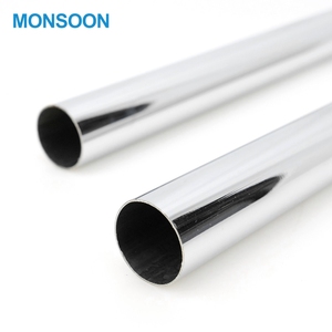 <span class=keywords><strong>Support</strong></span> de rail de suspension pour vêtements de garde-robe Tige de placard Tube de suspension pour garde-robe Tube chromé de 25mm - Product Image 1