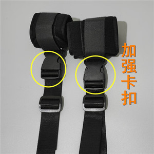 Kanghujia Restraint Belt <b>Wrist</b> And Ankle Fixation Strap Black Enhanced For Bedridden Patients Rehabilitation Equipment - Product Image 2