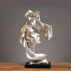 Figuras Decorativas Modernas Abstractas de Resina Hechas a Mano, Adornos Pequeños de Arte de Alta Gama y Lujo Ligero <span class=keywords><strong>para</strong></span> Sala de Estar y Mueble de <span class=keywords><strong>TV</strong></span> - Product Image 6