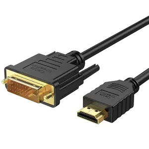 HDMI para DVI-D 24 + 1 cabo de alta velocidade com suporte 1080P HD DVI para HDMI Adaptador