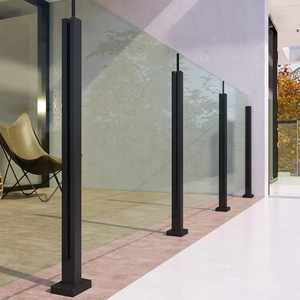 Barandillas Modernas Profesionales <span class=keywords><strong>de</strong></span> <span class=keywords><strong>Vidrio</strong></span> para <span class=keywords><strong>Balcones</strong></span> y Escaleras Exteriores con Postes Cuadrados <span class=keywords><strong>de</strong></span> Acero Inoxidable 304/316 - Product Image 6