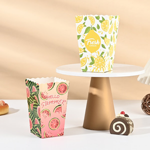 Logo personnalisable Gobelets à pop-corn en carton biodégradables <span class=keywords><strong>de</strong></span> 2mm Feuille d'or mate élégante pour les soirées cinéma pour chewing-gum sucre - Product Image 1