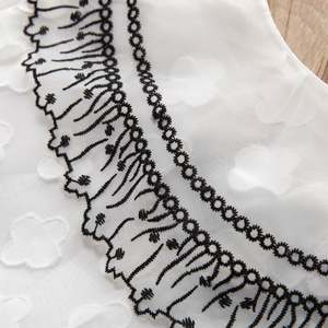 Articles les plus vendus Vêtements pour enfants Robe longue en dentelle blanche à col en coton pour filles Fabriquée en Chine - Product Image 4