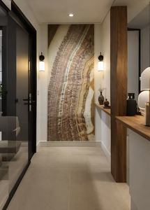 Mesa de Comedor de Mármol Rojo Rubí Personalizada con Diseño Moderno, Superficie Pulida Resistente a las Manchas para Uso en Interiores y Exteriores - Product Image 2