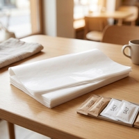 Sachets de sucre alimentaire en bâtonnets, emballage en papier pour café et sucre en poudre, papier enduit de PE