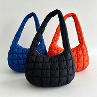 Sac fourre-tout matelassé léger en coton, grande capacité, style coréen, pour femme, idéal pour le shopping – Nouvelle collection en promotion directe usine