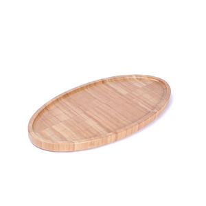 Japanese-style bamboo <b>dinner</b> plate, bread plate, oval bamboo cake <b>tray</b>, fruit and tea <b>tray</b>, snack and coffee <b>tray</b>. - Product Image 3