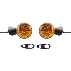 Indicatori di direzione anteriori staffa per Harley Touring CVO Road Glide 2015-2023 <span class=keywords><strong>moto</strong></span> cromato nero indicatore di direzione lampeggiante - Product Image 3