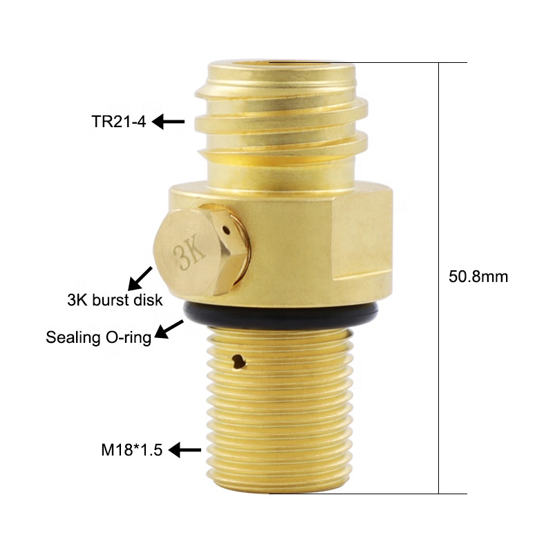 TR21-4 Brass Soda Water Adapter - Quick Connect For Soda Stream Machines & CO2 Tanks