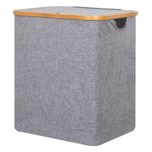 <span class=keywords><strong>Panier</strong></span> <span class=keywords><strong>à</strong></span> <span class=keywords><strong>linge</strong></span> pliable de grande capacité, <span class=keywords><strong>panier</strong></span> de rangement pour vêtements durable avec cadre en bambou, <span class=keywords><strong>panier</strong></span> <span class=keywords><strong>à</strong></span> <span class=keywords><strong>linge</strong></span> - Product Image 1