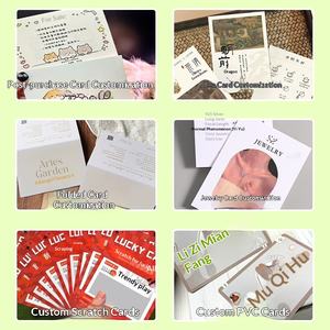 Tarjetas Postales Personalizables con Diseño de Estrellas, Impresión Offset con Estampado en Caliente Perlado, Invitación Cuadrada Pequeña <span class=keywords><strong>para</strong></span> DIY - Product Image 3