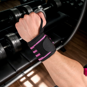 Custom Logo Powerlifting Wrist Support Deadlift Wrist Support Straps & Lifting Strap with Heavy Duty Thumb Loop - Product Image 6