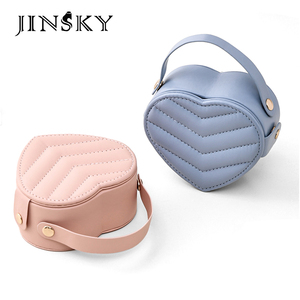 JINSKY Modern Rectangle Luxury Jewelry <b>Box</b> Portable High End Trinket <b>Box</b> <b>Mini</b> Jewellery <b>Storage</b> Case for Rings Earrings - Product Image 1