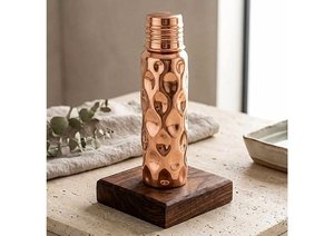 Antique Customize Copper <b>Water</b> <b>Bottle</b> Printed Enamel Pure Leak Proof Copper <b>Water</b> <b>Bottle</b> Business Wedding Gift Premium - Product Image 6