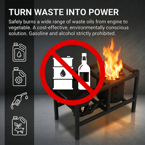 Estufa de Aceite Usado sin Humo de Acero Inoxidable para Calefacción, Cocina, Camping, Quema de Aceite Usado, Ahorro de Energía - Product Image 2
