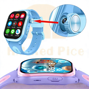 Nouvelle montre connectée Android 4G GPS pour enfants 2026 avec carte SIM, appel vidéo, <span class=keywords><strong>WhatsApp</strong></span>, SOS et caméra rotative escamotable - Product Image 1