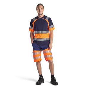 BLAKLADER - 154118118953C44 <b>Hi</b>-<b>Vis</b> <b>shorts</b> stretch Navy blue/Orange - EAN 7330509697610 <b>HI</b>-<b>VIS</b> WORKWEAR - Product Image 3
