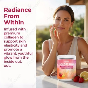 Colostrum bovin entier avec collagène hydrolysé et <span class=keywords><strong>complexe</strong></span> <span class=keywords><strong>probiotique</strong></span>, saveur limonade à la fraise, complément alimentaire 200g - Product Image 3