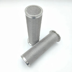 Cartouche filtrante de bougie d'eau liquide d'acier inoxydable d'usine avec des composants plissés de noyau de fil métallique de récipient à pression - Product Image 1