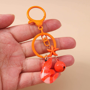 Chaveiro de Camarão Criativo em Resina para Mulheres, Homens e Crianças, Acessório de Moda Fofo para Bolsa, Chave de Carro, Estojo de Airpods e Joias - Product Image 5