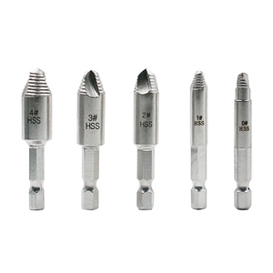 1/4 "tige hexagonale endommagé vis extracteur foret ensemble dépouillé cassé vis boulon extracteur extracteur sortir Kit d'outils de démolition - Product Image 1
