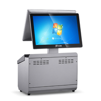 Terminal Punto de Venta Todo en Uno con Sistema Operativo Windows/Android para Supermercados/Centros Comerciales, con Cajón de Dinero, Escaneo de Códigos QR