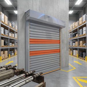 Portes à enroulement 20 : Portes rapides extérieures modernes en plastique-acier, coupe-vent, haute qualité, options de couleurs, différentes tailles - Product Image 2