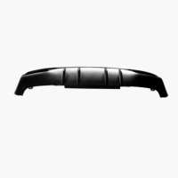 Difusor de Parachoques Trasero con Soporte y Salida Cuádruple en Negro ABS para Mercedes Benz GLE63