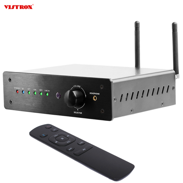 Household Wireless Hi-Fi Stereo Power Amplifier 2.1 Channel 24bit/192KHz USB Optical DAC 2*50W RMS Home Amplifier